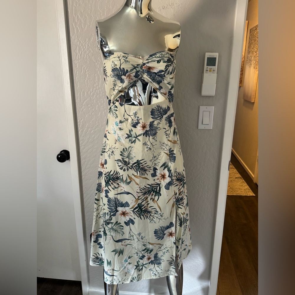 Floral Strapless Dress